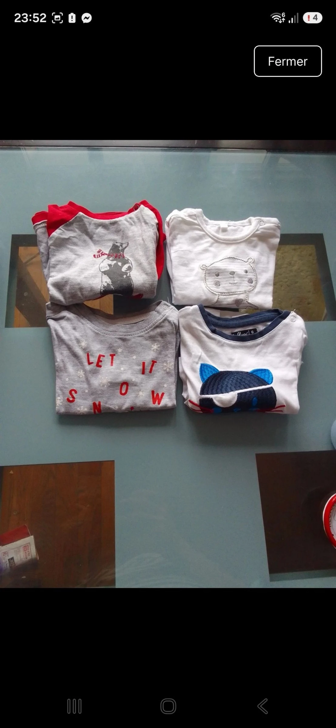 Lot de tee shirt bebe manches longues 
